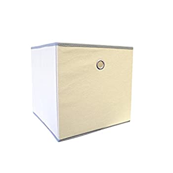 【中古】【インポート品・未当て嵌める】Fabric Storage Bin インチ Beige - Set of 3 by Proman Products