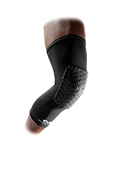 【中古】【輸入品・未使用】McDavid 6446X Teflx Extended Cuff Padded Leg Support Sleeves 1 Pair Black Small