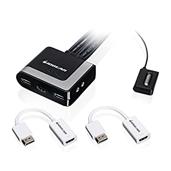 【中古】【輸入品・未使用】2Port HDMI KVM w DisplayPort