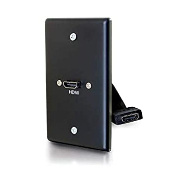 【中古】【輸入品・未使用】C2GHDMIパススルーシングルギャング電気配電ウォールプレートブラック(39878)。