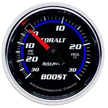 【中古】【39shop】【輸入品・未使用】Auto★Meter 6103 コバルト メカニカルブースト / 真空ゲージ 2.32インチ(新古品)|アトリエ絵利奈
