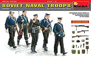 【中古】【輸入品・未使用】ミニアート 1/35 ソビエト海軍歩兵 フィギュアセット5体入り プラモデル