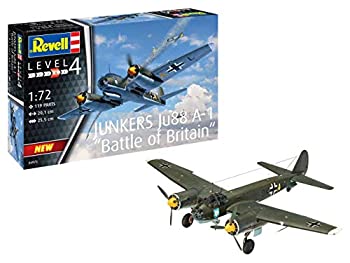 【中古】【39shop】【輸入品・未使用】ドイツレベル★1/72 ドイツ空軍 ユンカース Ju88A-1 バトル・オブ・ブリテン プラモデル 04972(新古品)|アトリエ絵利奈