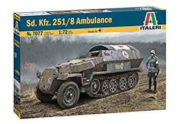 【中古】【輸入品・未使用】イタレリ 1/72 第二次世界大戦 ドイツ軍 Sd.Kfz. 251/8 野戦救急車 プラモデル IT7077｜アトリエ絵利奈