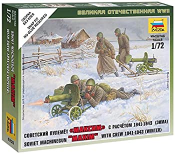【中古】【輸入品・未使用】ズベズダ 1/72 第二次世界大戦 ソビエト マシンガンクルー 冬季服 プラモデル ZV6220