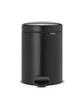 【中古】【インポート品・未当て嵌める】brabantia ペダル式紙くずかご 黒いこと 5L 112928