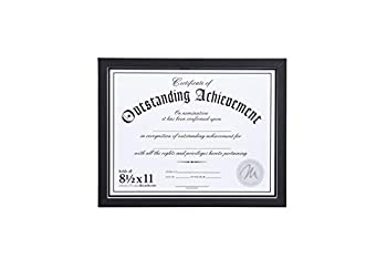 【中古】【輸入品・未使用】Malden International Designs Wooden Document Frame Holds 22cm by 28cm Certificate Black