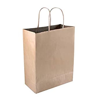 【中古】【インポート品・未当て嵌める】繋ぎ合わせる消し印091565プレミアムスモールブラウンペーパーショッピングバッグ、50箱
