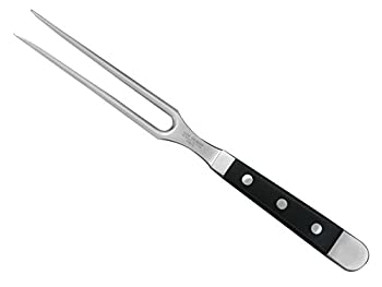【中古】【インポート品・未当て嵌める】Gudeアルファつづき物Hand Forged Ice Hardenedステンレス鋼スチール写真Hostaform手持ち部分Carving Fork、6in