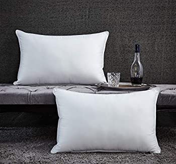 【中古】【39shop】【輸入品・未使用】Egyptian★Bedding グースダウン100%羽毛枕 エジプト綿 スレッドカウント 1200 柔らかさ ミディアム クイーン レッド(新古品)|アトリエ絵利奈