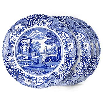 【中古】【輸入品・未使用】スポードブルーイタリアンティープレート幅20cm