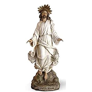 【中古】【インポート品・未当て嵌める】30珊 Risen Christ Jesus Statue Figurine Resurrection