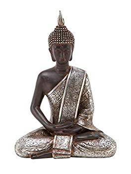 【中古】【輸入品・未使用】Deco 79 Thai Buddha Meditating Peace Harmony Statue 8H by Deco 79