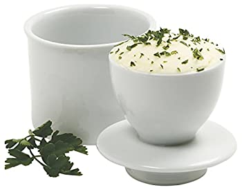 【中古】【39shop】【輸入品・未使用】Norpro★Stoneware Butter Keeper /バターキーパー ホワイト(新古品)|アトリエ絵利奈