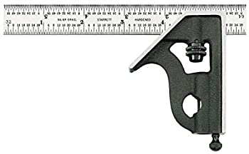 【中古】【39shop】【輸入品・未使用】Starrett★11h-6???4r 6インチ組み合わせSquare with Cast Iron Head andブラックWrinkle Finish by Starrett（新古品）｜アトリエ絵利奈