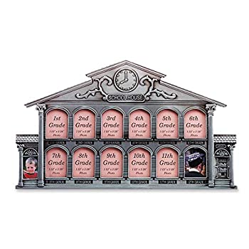 【中古】【39shop】【輸入品・未使用】Gifts★& Decor 写真フレーム ピューター しろめ 学校の校舎 歴史 時系列（新古品）｜アトリエ絵利奈