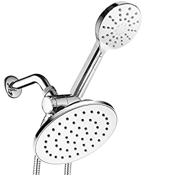【中古】【39shop】【輸入品・未使用】AquaSpa★6インチ レインシャワーヘッド/ハンドヘルドコンボ便利なプッシュボタン式フローコントロールボタンで簡単に片手操作ができます。(新古品)|アトリエ絵利奈