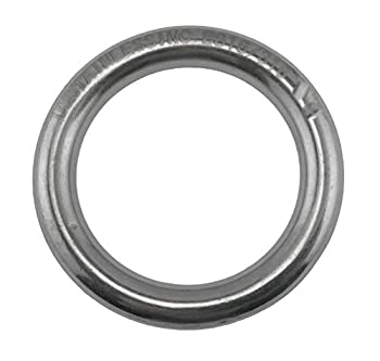 【中古】【輸入品・未使用】ステンレススチール 316 ラウンドリング 溶接 3/8インチ x 2 3/8インチ (10mm x 60mm) マリングレード