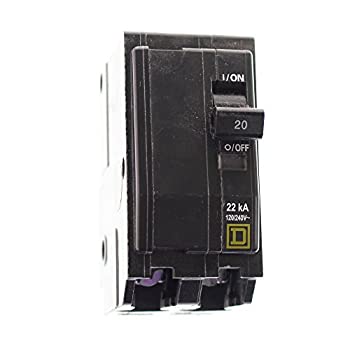 【中古】【輸入品・未使用】Square D QOB220VH ミニチュアサーキットブレーカー(QOB)規格 20A 2極 120/240 Vac 1相 22kA