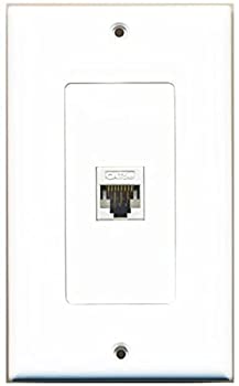【中古】【39shop】【輸入品・未使用】RiteAV★- シングルポート装飾ネットワークウォールプレート - ホワイト (ツールレス) F/F（新古品）｜アトリエ絵利奈