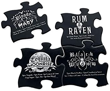 【中古】【39shop】【輸入品・未使用】Alchemy★of England ゴシックカクテルコースターセット ブラック/ホワイト(新古品)|アトリエ絵利奈