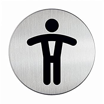 【中古】【輸入品・未使用】【DURABLE/デュラブル】サインプレート トイレ/洗面所 (WC Men)