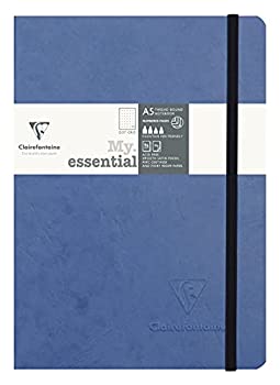【中古】【インポート品・未当て嵌める】クレールフォンテーヌ アージュバッグ マイ・エッセンシャル 点点罫 A5 青色 cf793434