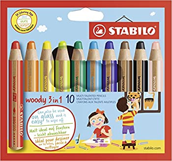 【中古】【39shop】【輸入品・未使用】STABILO★色鉛筆 ウッディー3in1 10色 880-10（新古品）｜アトリエ絵利奈
