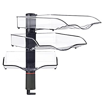 【中古】【輸入品・未使用】NOVUS デスクトレー 360゜回転式 3段 ブラック 720+3005+000