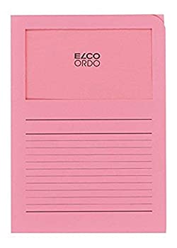 【中古】【インポート品・未当て嵌める】ELCO Ordo Classico 220x310 粍 120GSM ペーパーフォルダー 刷り上げる付き添い人 180x100 粍 風窓 (100個入り口・入口ボックス席) サクラ色