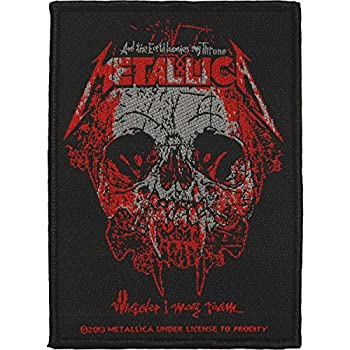【中古】【輸入品・未使用】Metallica Patch Wherever I May Roam Band Logo 公式 新しい ブラック (10Cm X 7Cm) Size Accessory Size