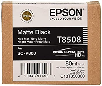 【中古】【インポート品・未当て嵌める】Epson C13T850800 (T8508) Ink cartridge black matt 80ml