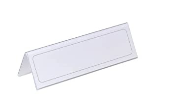 【中古】【輸入品・未使用】Durable Table Place Name Holder 61x210mm Ref 8052 [Pack of 25]