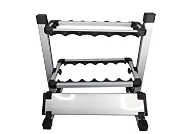 【中古】【輸入品・未使用】Fishing Rod Holder Aluminium Alloy Portable 12 Vertical Rack Boat Home Garage