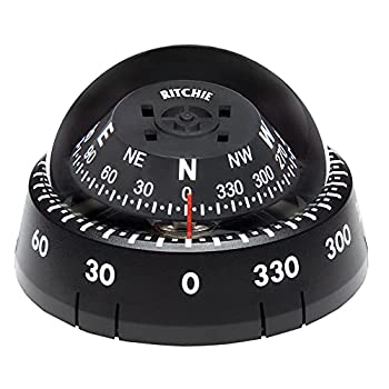 【中古】【インポート品・未当て嵌める】Kayaker by Ritchie Navigation XP-99 - 黒いことハウジング 黒いこと2.75in 単刀直入 読みもの 文字盤 境界線の外側マウント コンパア