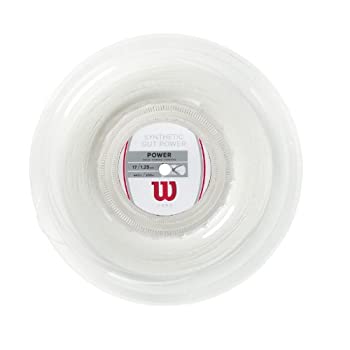 【中古】【インポート品・未当て嵌める】(17 White) - Wilson Synthetic Gut Power 200m Reel