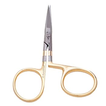 【中古】【輸入品・未使用】DR. SLICK 矢のハサミ 3-1/2インチ ツイストループ ゴールドループ ストレート