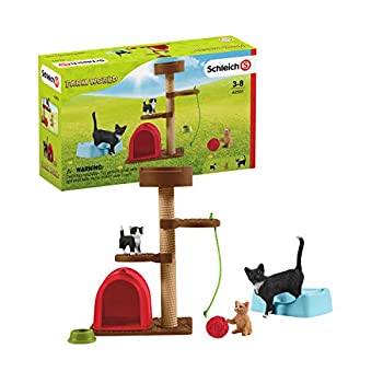 【中古】【インポート品・未当て嵌める】シュライヒ 農園世界 猫のあそび場 図形 42501