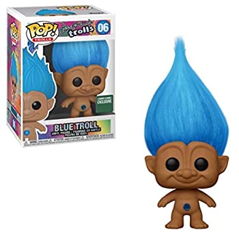 【中古】【輸入品・未使用】Funko Pop! トロールズ - 幸運のトロールズ - 青い髪の青いトロール付き - B&N限定#06｜アトリエ絵利奈