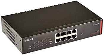 【中古】BUFFALO レイヤー2 Giga PoE スマートスイッチ 8ポート BS-GS2008P