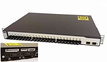 【中古】CISCO Catalyst 3750-24FS-S スタッカブル マルチ座標軸 イーサネットスイッチ WS-C3750-24FS-S
