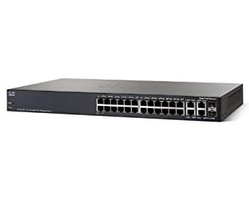 【中古】Cisco Small Business SRW2024P-K9-NA - switch - 28 ports - managed