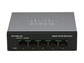 【中古】【39shop】Cisco★SG100D-05-NA Small Business SG 100D-05 - switch - 5 ports - unmanaged(良い)|アトリエ絵利奈