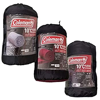 【中古】コールマン Coleman フリース スリーピングバッグ 封筒型 (レッド)