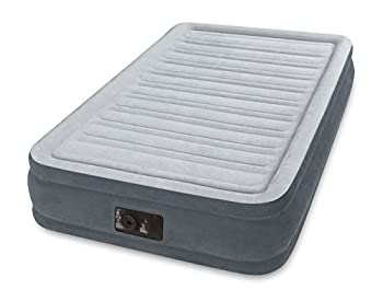 【中古】INTEX(インテックス) エアーベッド ツインコンフォート シングルサイズ 電動式 191×99×33cm グレー 67765 [日本品]
