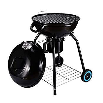【中古】事あたらしい BBQ 24in チャコールケトルグリル アウトドア 携帯型 BBQ 大衆食堂 後庭 煮炊き ステンレス鋼スチール写真 スタンディング \u0026 グ