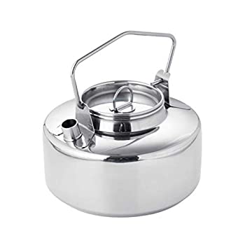 【中古】【39shop】ファイヤーメイプル★Antarcti ステンレススチールケトル | 1リットル キャンプケトル | 水、お茶、コーヒー、冷凍乾燥バックパッキングミールに（良い）｜アトリエ絵利奈