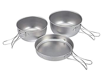 【中古】スノーピーク(snow peak) 純チタン 食器3点セット STW-001T