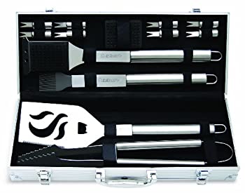 【中古】ステンレス　グリルセット　14種デラックスセット　耐久性抜群　BBQが楽しくなる　Cuisinart CGS-5014 14-Piece