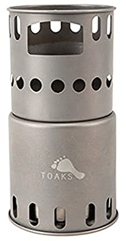 【中古】TOAKS(トゥークス) アウトドア 難民キャンプ チタニウム パウダーコンパクト暖房器 B.P ウッドバーニング 暖房器 STV-11 【日本品】 12706